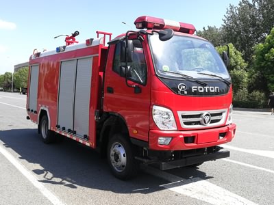 國六福田單排2.5噸水罐消防車(chē)