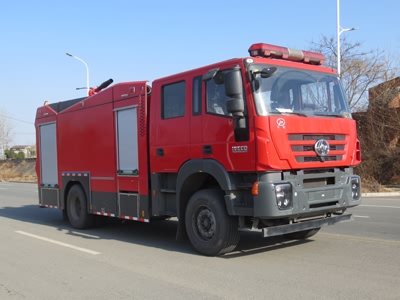 國六上汽紅巖8噸泡沫消防車(chē)